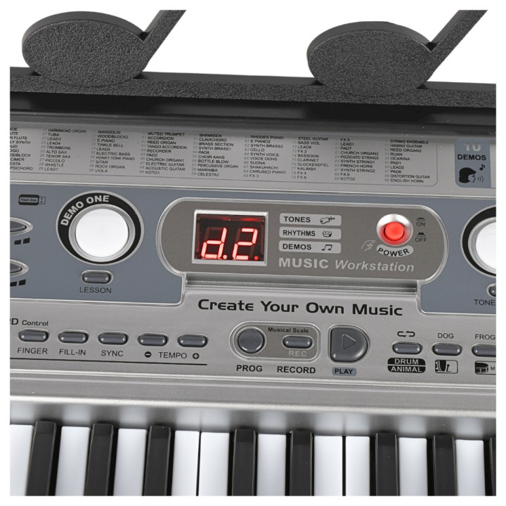 SUPRIMO 824 USB keyboard dla dzieci pulpit do nut mikrofon MP3 AUX