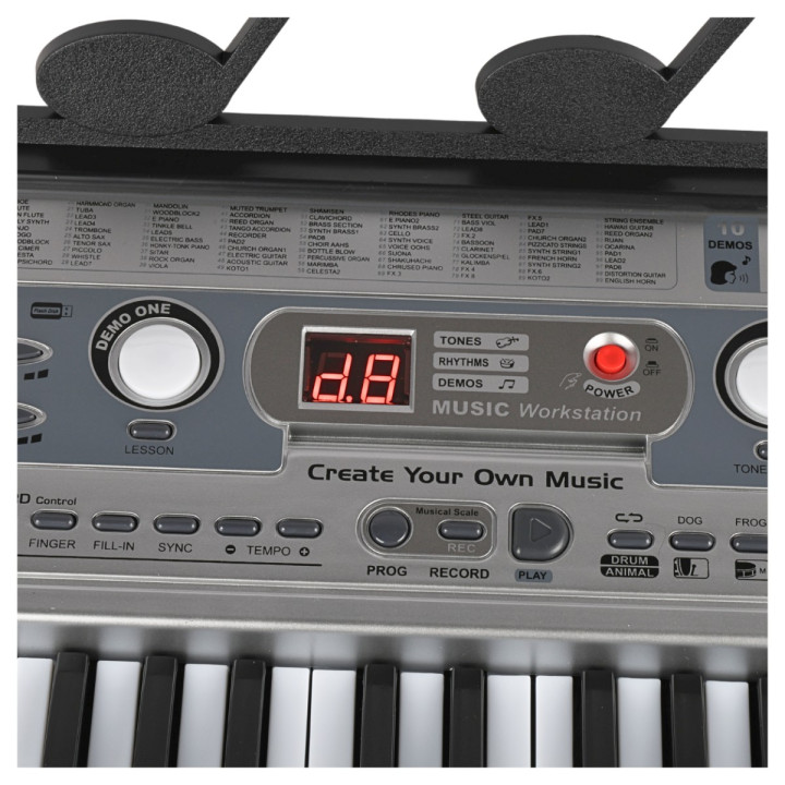 SUPRIMO 824 USB keyboard dla dzieci pulpit do nut mikrofon MP3 AUX