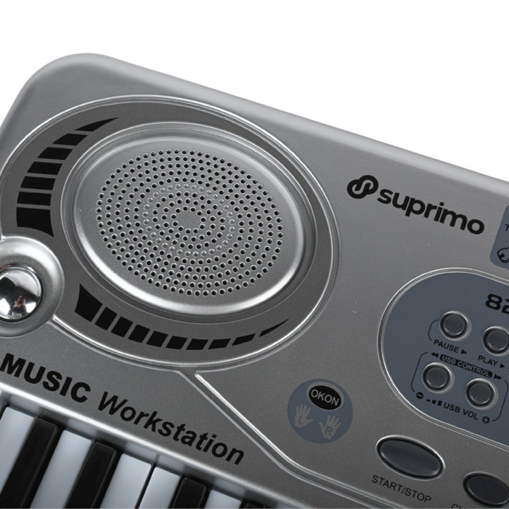 SUPRIMO 824 USB keyboard dla dzieci pulpit do nut mikrofon MP3 AUX
