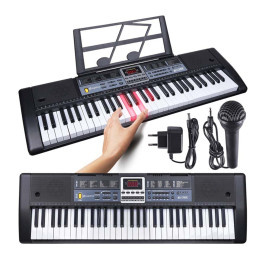 SUPRIMO 6136L KEYBOARD z mikrofonem dla dzieci podświetlane klawisze