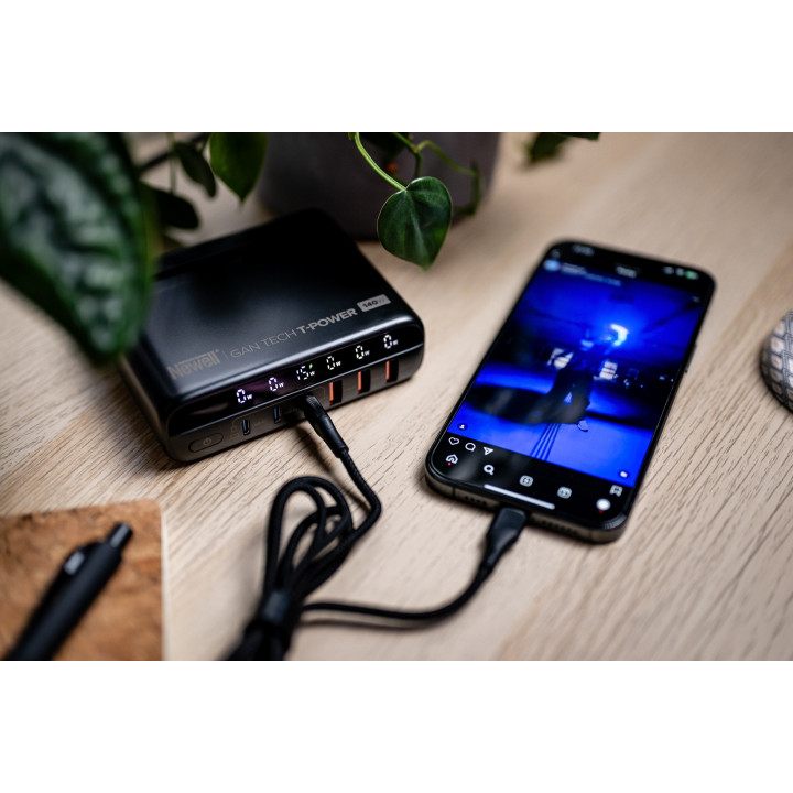 NEWELL Ładowarka sieciowa z zestawem adapterów GaN Tech T-power 140 W