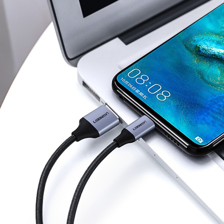 UGREEN Kabel do ładowania telefonu micro USB QC 3.0 2.4A 1m (czarny)