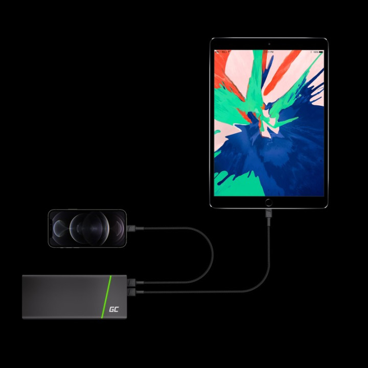 GREEN CELL KABGC21 kabel USB-A - Lightning 120cm szybkie ładowanie