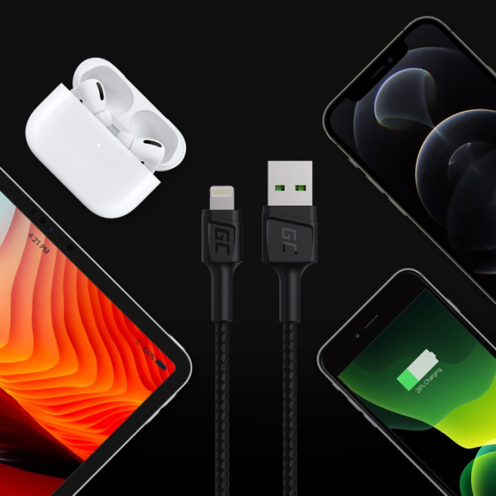GREEN CELL KABGC21 kabel USB-A - Lightning 120cm szybkie ładowanie