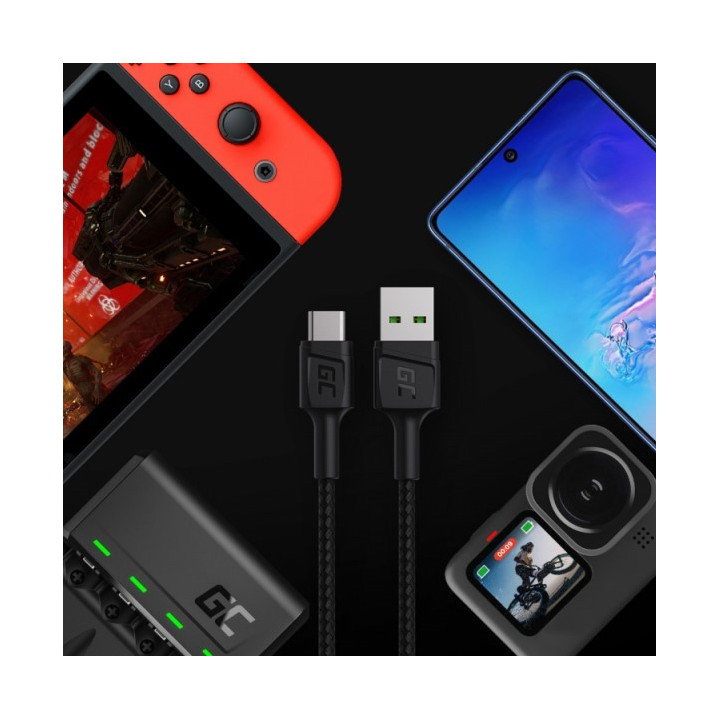 GREEN CELL KABGC22 kabel USB-A - USB-C 120cm QC 3.0