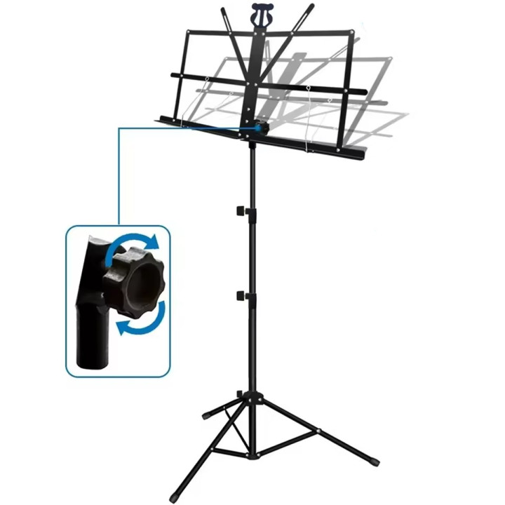 SUPRIMO D1 statyw stojak pulpit do nut regulowany 65-130 cm do 12 kg