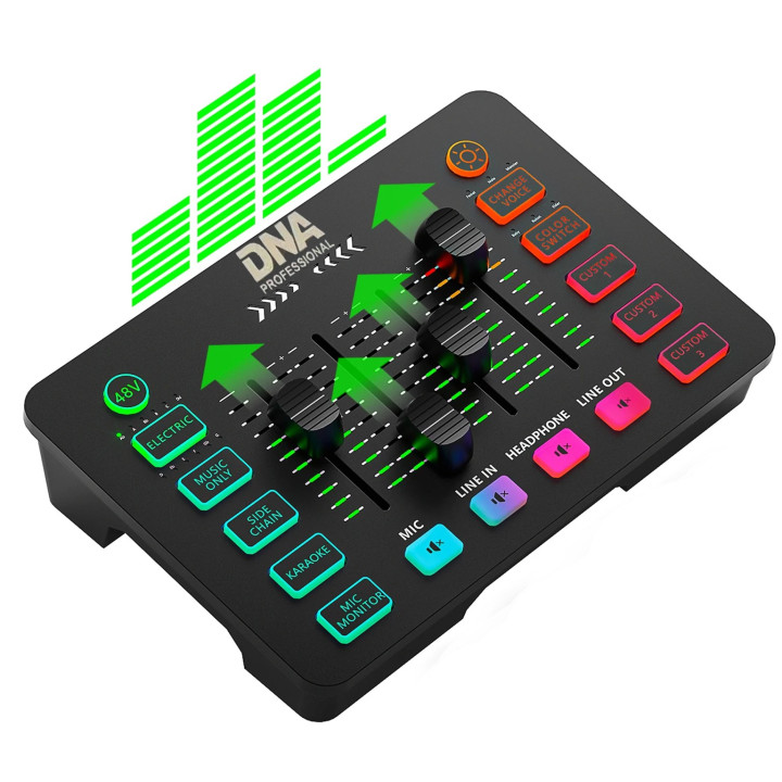 DNA SC ONE analogowy mikser audio 2 kanały USB-C Phantom