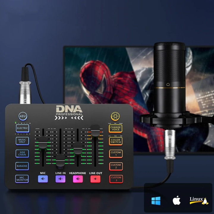 DNA SC ONE analogowy mikser audio 2 kanały USB-C Phantom