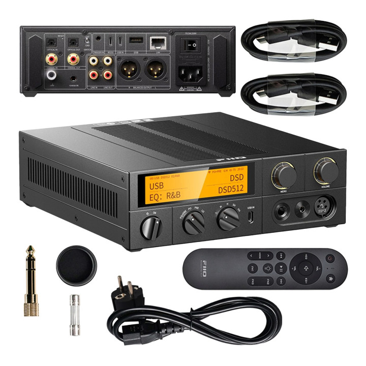 FIIO K17 Wzmacniacz słuchawkowy z DAC i streamer czarny