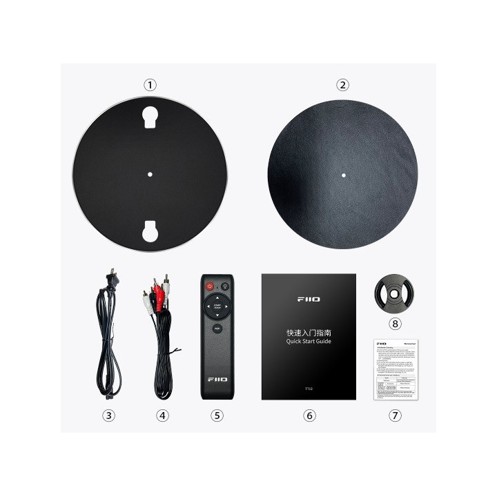 FIIO TT13 BT Gramofon automatyczny z pilotem i bluetooth czarny