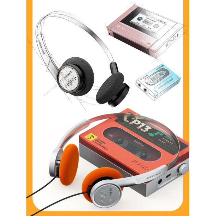 FIIO SNOWSKY WIND Słuchawki nauszne retro srebrne