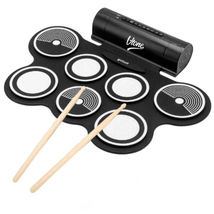V-TONE RD7 perkusja elektroniczna zwijana USB-C AUX 7 padów głośniki