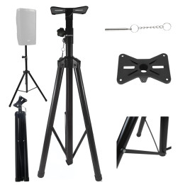 Stojak tripod statyw kolumnowy żelazny czarny podstawa kolumnowa 60kg