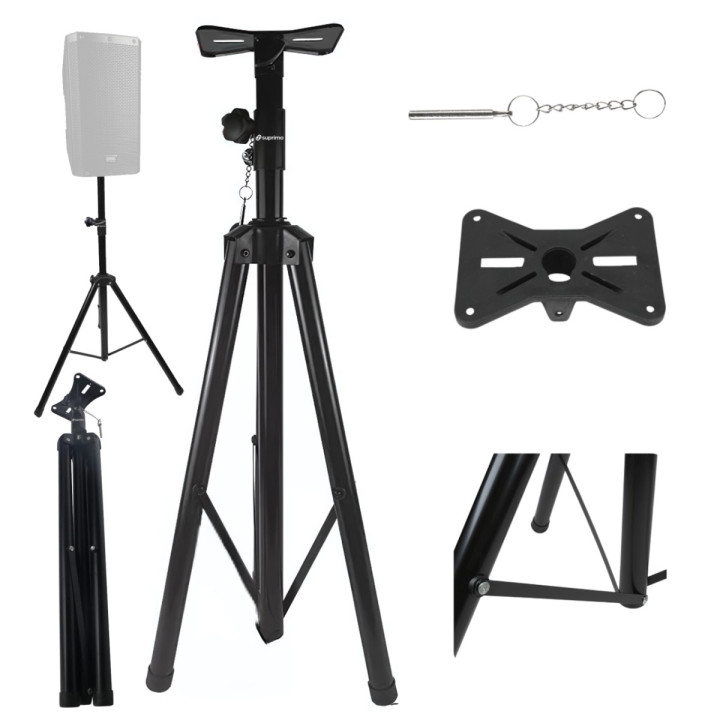 Stojak tripod statyw kolumnowy żelazny czarny podstawa kolumnowa 60kg