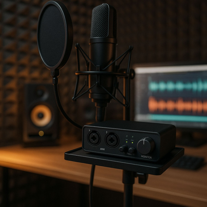 MOZOS TNIA2 półka do statywu mikrofonowego na interfejs audio