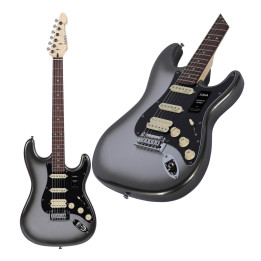 SAGA Dazzles Gitara elektryczna Mercury Gray