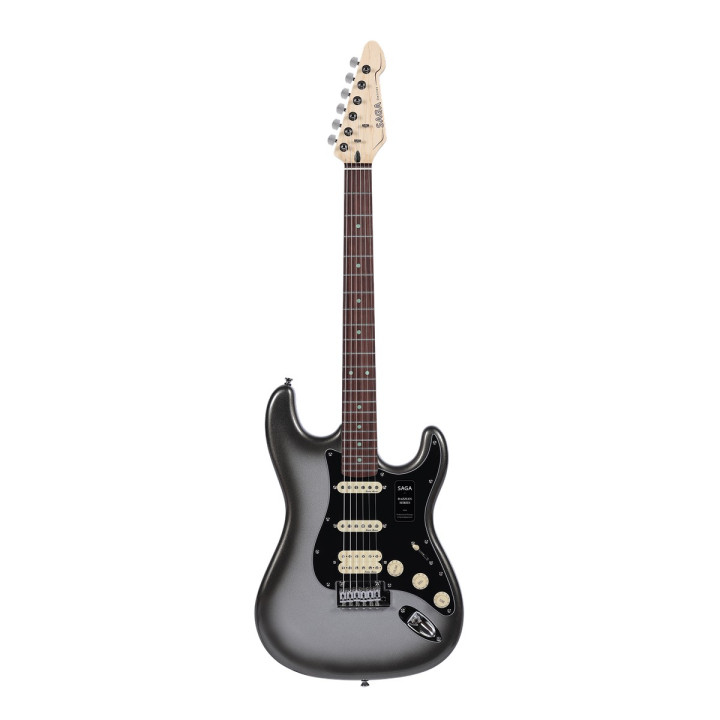 SAGA Dazzles Gitara elektryczna Mercury Gray