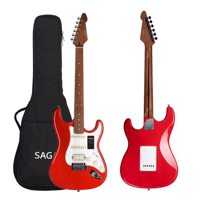 SAGA SMF1314H RD Gitara elektryczna czerwona