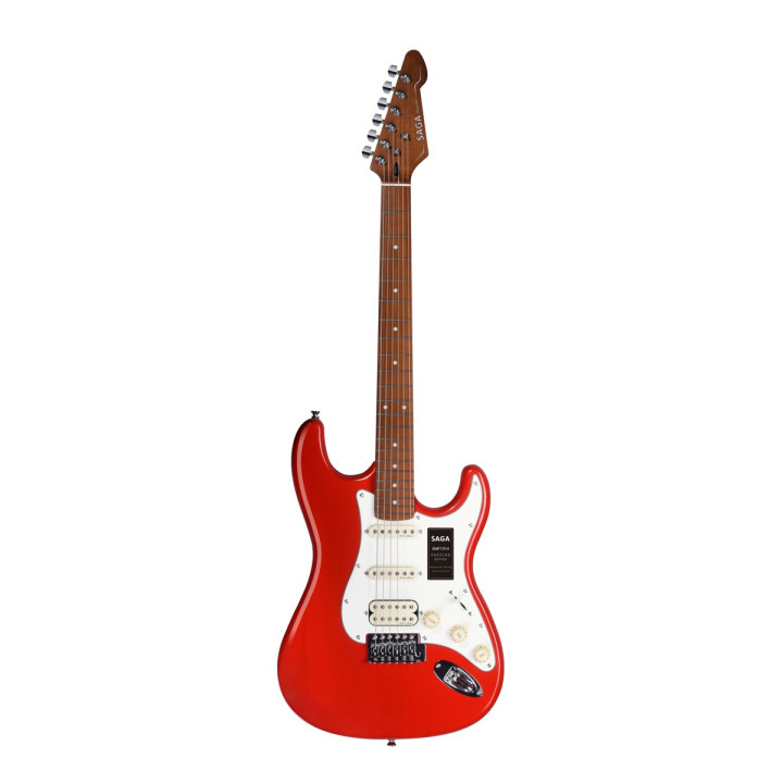 SAGA SMF1314H RD Gitara elektryczna czerwona