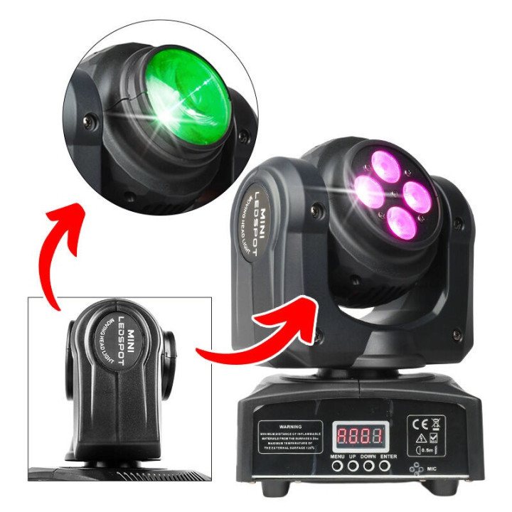 LIGHT4ME TWIN BEAM 210 WASH mini głowica ruchoma LED dwustronna