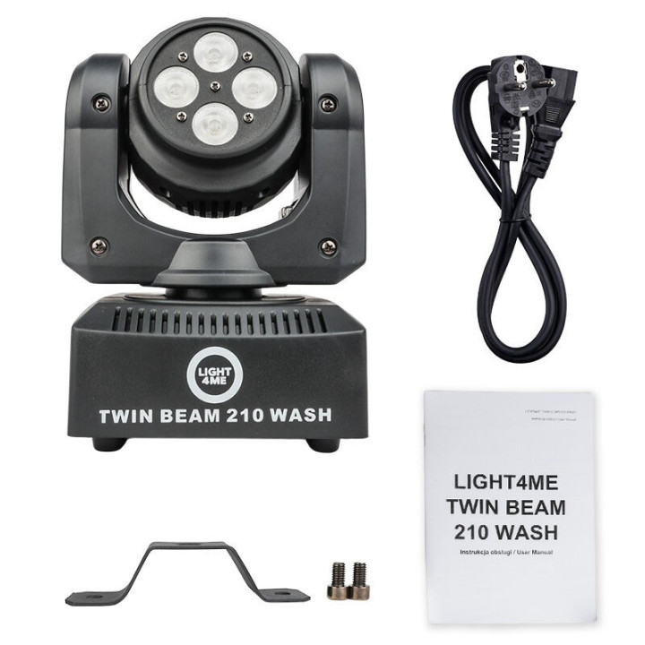 LIGHT4ME TWIN BEAM 210 WASH mini głowica ruchoma LED dwustronna
