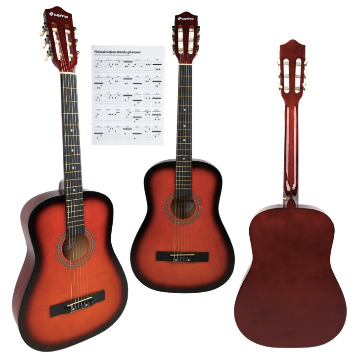 SUPRIMO CGS1 SB gitara klasyczna 4/4 do nauki dla początkujących akord