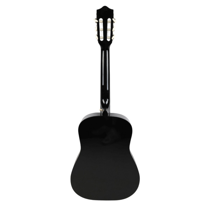 Gitara klasyczna 4/4 czarna kostki pasek struny pokrowiec akordy