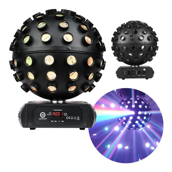 Efekt świetlny LED dynamiczne oświetlenie na imprezę  LED SPHERE 5x18W