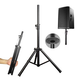 Stojak tripod statyw kolumnowy stalowy czarny pin zabezpieczający 60kg