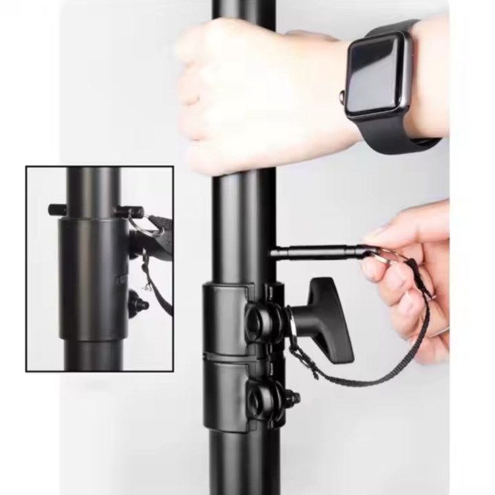 Stojak tripod statyw kolumnowy stalowy czarny pin zabezpieczający 60kg