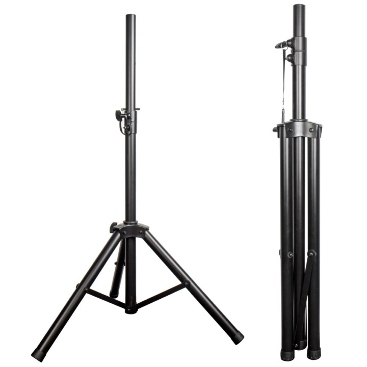 Stojak tripod statyw kolumnowy stalowy czarny pin zabezpieczający 60kg