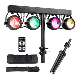 LIGHT4ME BELKA LED COB PAR 4x30W statyw pokrowiec