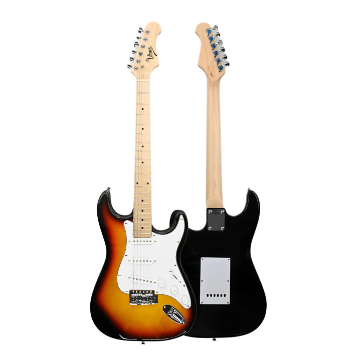 V-TONE EGA 39 SB gitara elektryczna 4/4 stratocaster 39" SSS zestaw