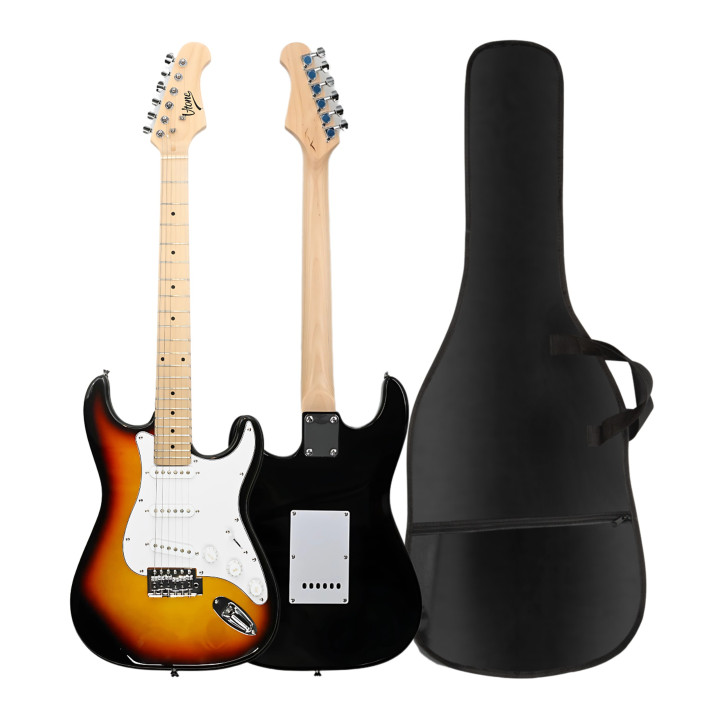 V-TONE EGA 39 SB gitara elektryczna 4/4 stratocaster 39" SSS zestaw