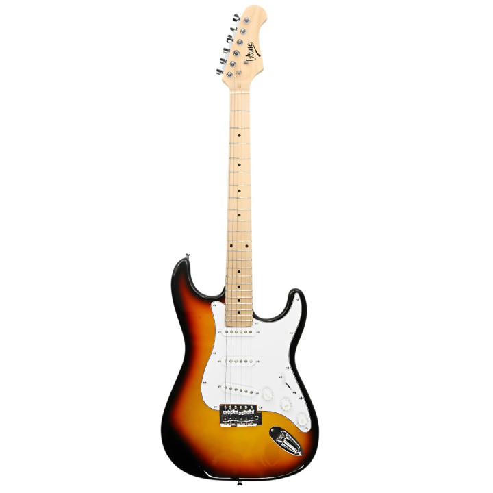 V-TONE EGA 39 SB gitara elektryczna 4/4 stratocaster 39" SSS zestaw