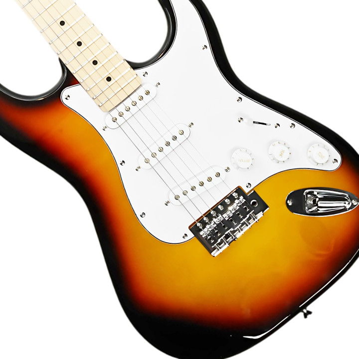 V-TONE EGA 39 SB gitara elektryczna 4/4 stratocaster 39" SSS zestaw