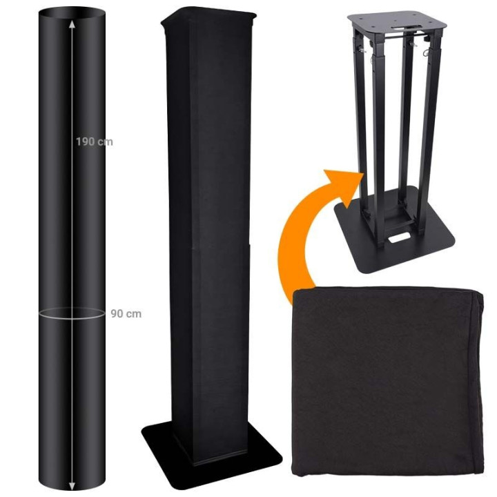 DNA TOTEM TOWER SCRIM BK materiał czarna lycra osłona podstawy