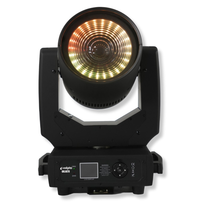Głowa ruchoma120W RGBL LED + 24x0,1W RGB SMD5050 LED efekt ring