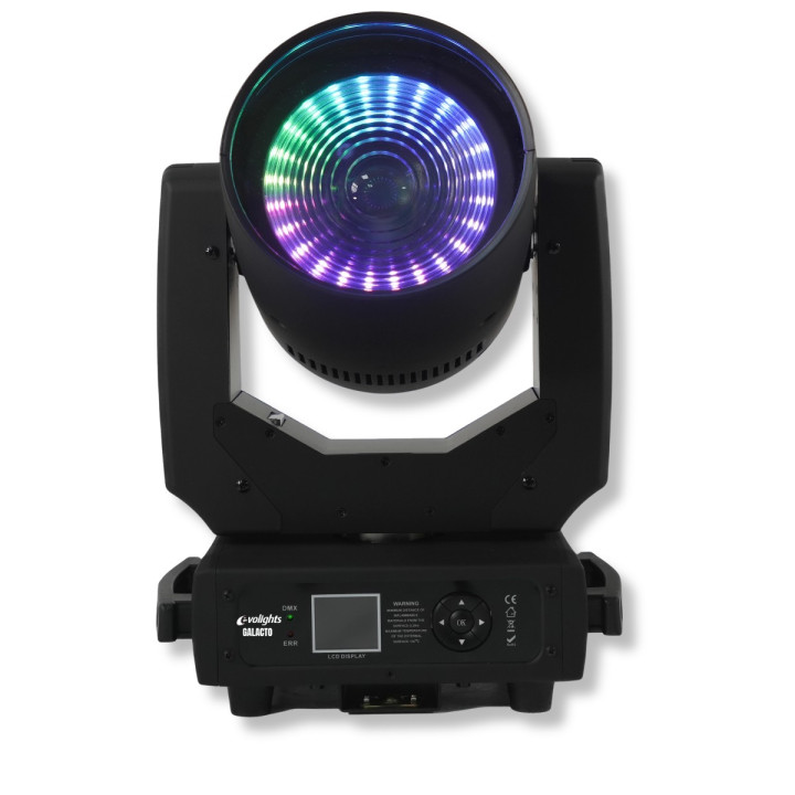 Głowa ruchoma120W RGBL LED + 24x0,1W RGB SMD5050 LED efekt ring