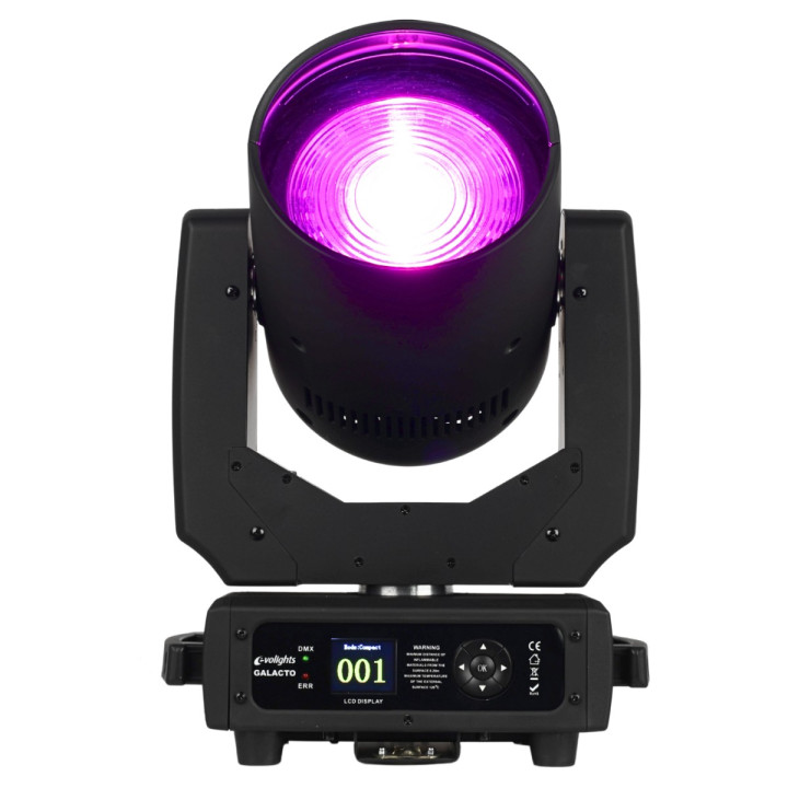 Głowa ruchoma120W RGBL LED + 24x0,1W RGB SMD5050 LED efekt ring