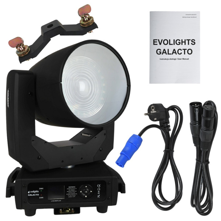 Głowa ruchoma120W RGBL LED + 24x0,1W RGB SMD5050 LED efekt ring