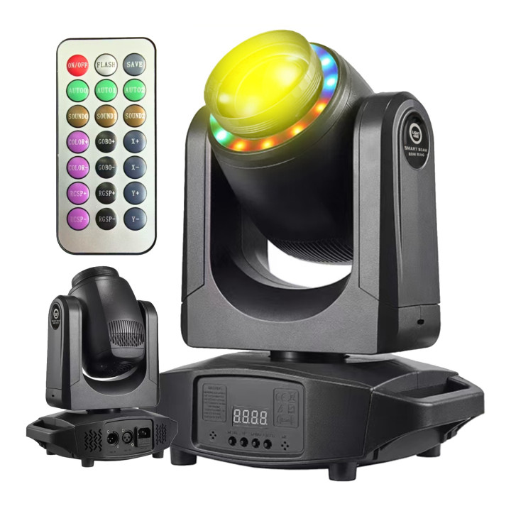 Głowica ruchoma LED oświetlenie sceniczne efekt ring 12x0,3W RGB
