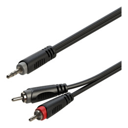 ROXTONE SAYC150L6 kabel audio 6m 1x wtyk minijack 3,5mm - 2x wtyk RCA