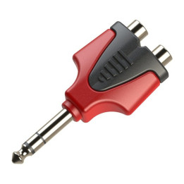 ROXTONE RPAN330 adapter wtyk jack 6,3mm stereo - 2x gniazdo RCA