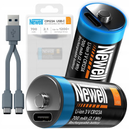 NEWELL NL4206 Akumulator CR123A USB-C 700 mAh 2 szt. blister