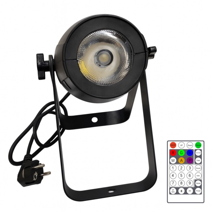 LIGHT4ME PINSPOT 40 reflektor sceniczny 40W RGBW LED pilot bezprzewod