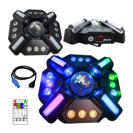 LIGHT4ME MULTIX multiefekt świetlny 3w1 LED pilot bezprzewodowy