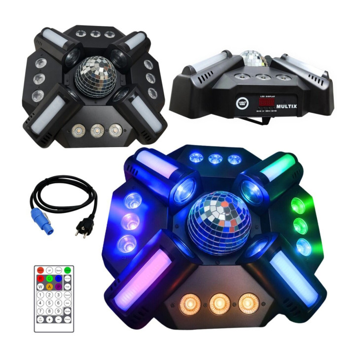 LIGHT4ME MULTIX multiefekt świetlny 3w1 LED pilot bezprzewodowy