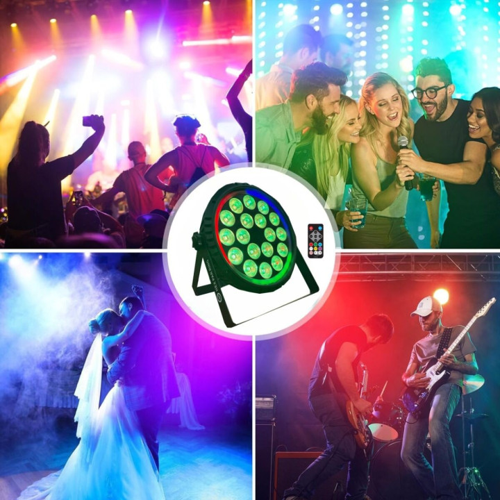 LIGHT4ME HEX PAR RING reflektor sceniczny efekt oświetleniowy DMX