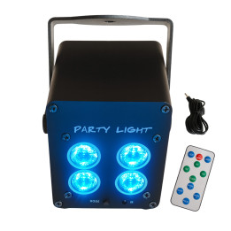 LIGHT4ME ACCU PAR 4x3W reflektor akumulatorowy 3600 mAh czarny